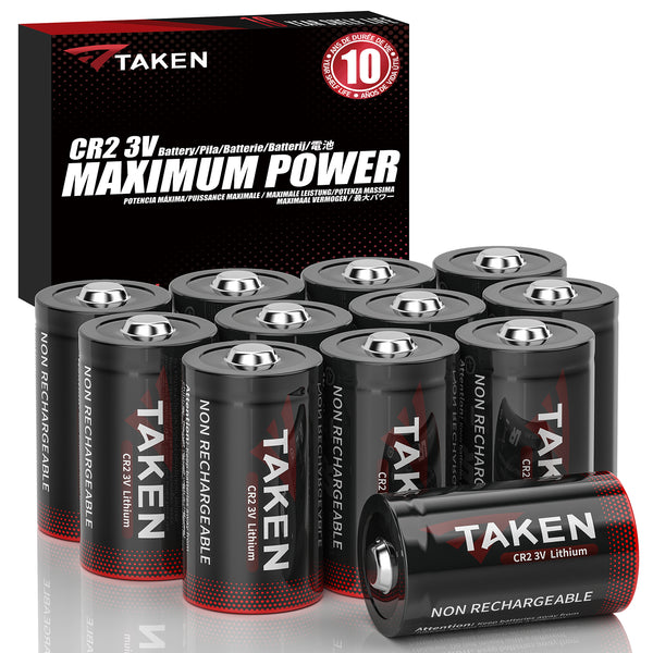 Taken CR2 3v Lithium Battery for Range Finder, Alarm Sensor, Thermosta –  Taken Battery