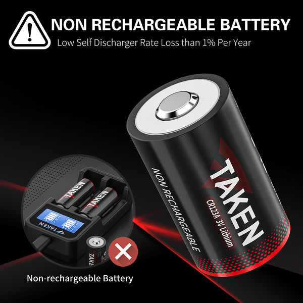 CR123A 3V Lithium Battery - (1-Pack)